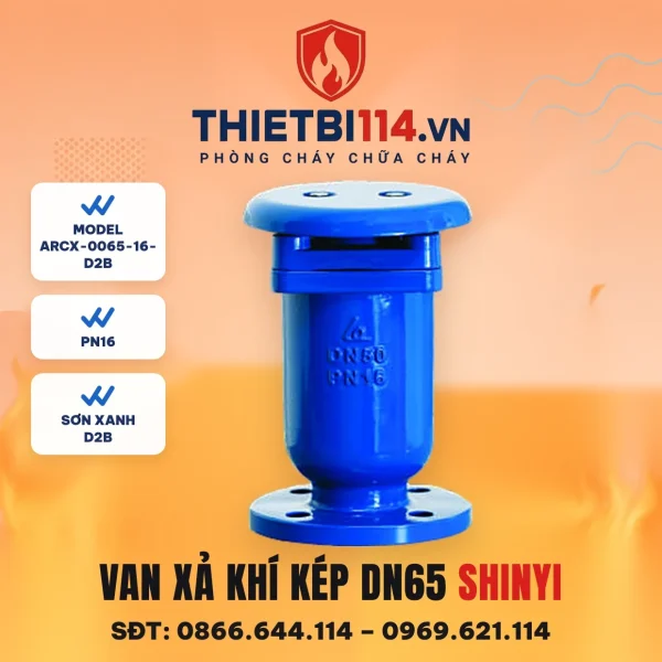 Van xả khí kép mặt bích ARCX-0065-16-D2B ShinYi