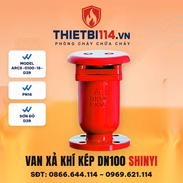 Van xả khí kép mặt bích ARCX-0100-16-D2R ShinYi