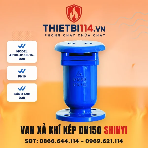 Van xả khí kép mặt bích ARCX-0150-16-D2B ShinYi