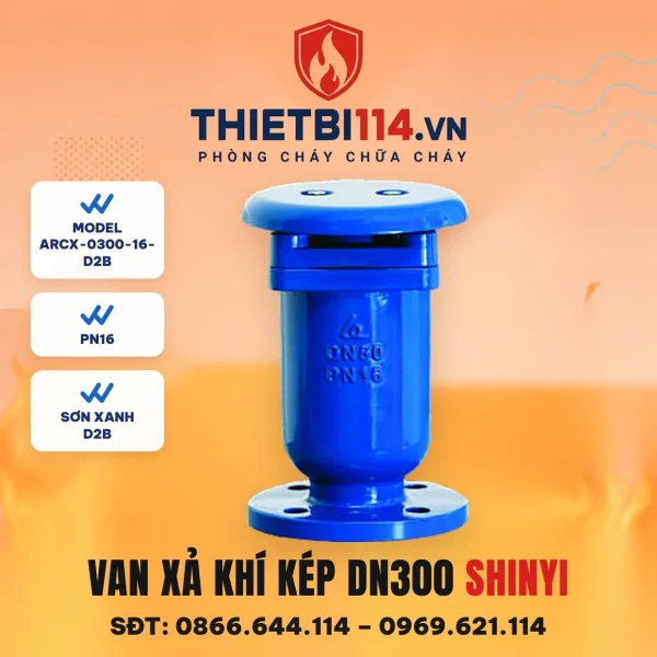 Van xả khí kép mặt bích ARCX-0300-16-D2B ShinYi