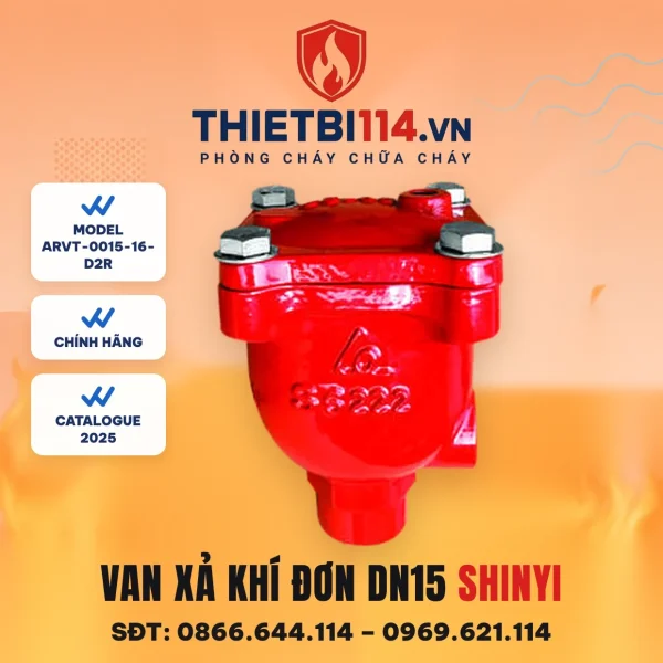 Van xả khí đơn ren ARVT-0015-16-D2R ShinYi