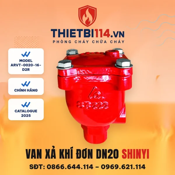 Van xả khí đơn ren ARVT-0020-16-D2R ShinYi