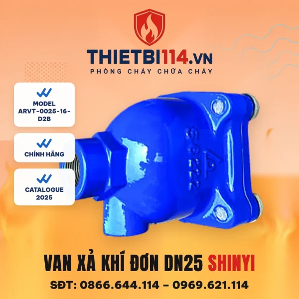 Van xả khí đơn ren ARVT-0025-16-D2B ShinYi