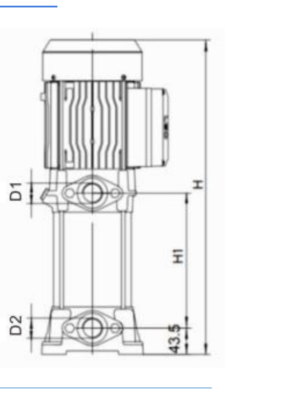 Bản vẽ kích thước bơm VYM4-9/2.2 theo catalogue Balotti