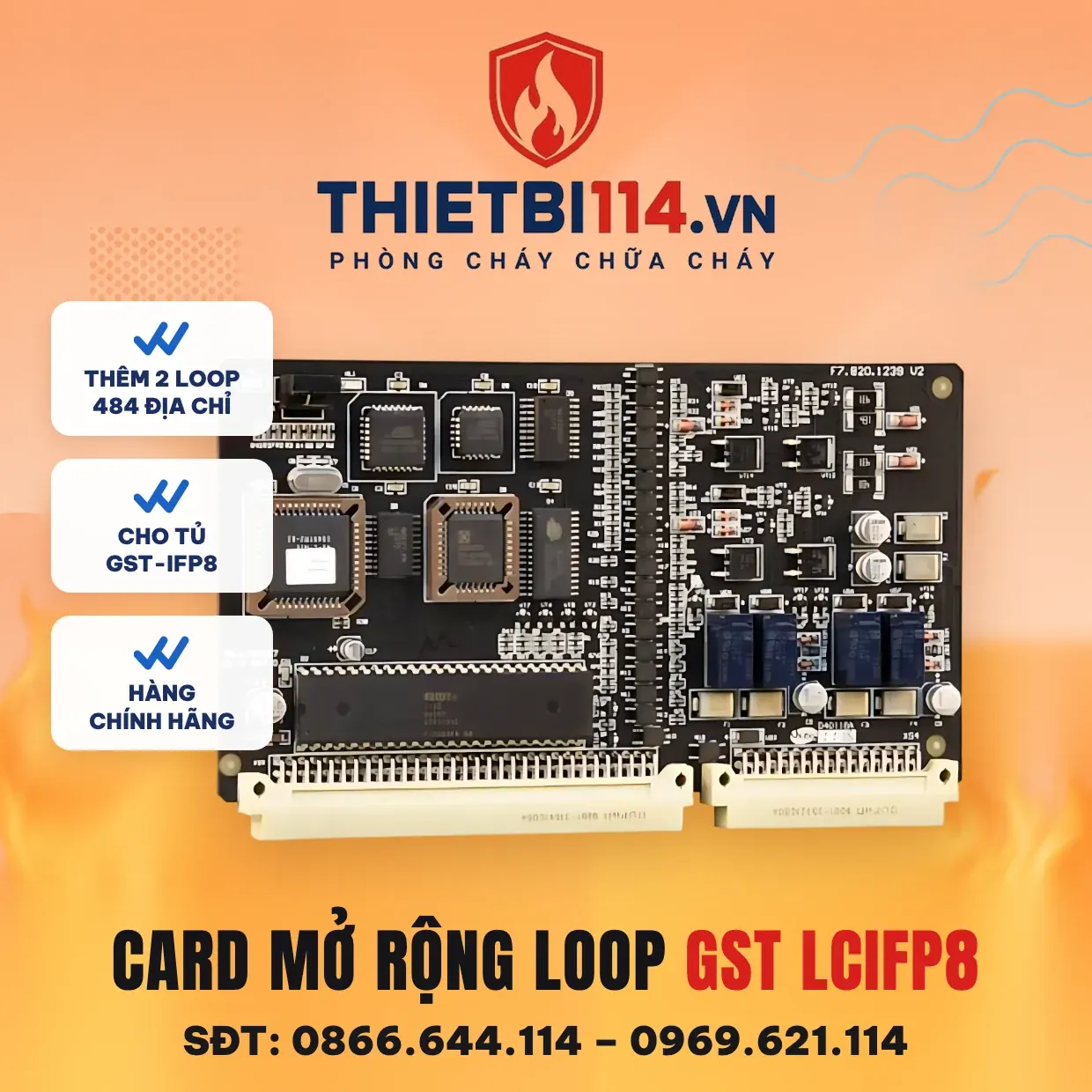 Card mở rộng loop, dùng cho tủ IFP8, LCIFP8 - GST Card mở rộng loop, dùng cho tủ IFP8, LCIFP8 – ảnh sản phẩm