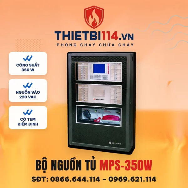 Bộ nguồn tủ trung tâm 350W MPS-350W – ảnh Notifier