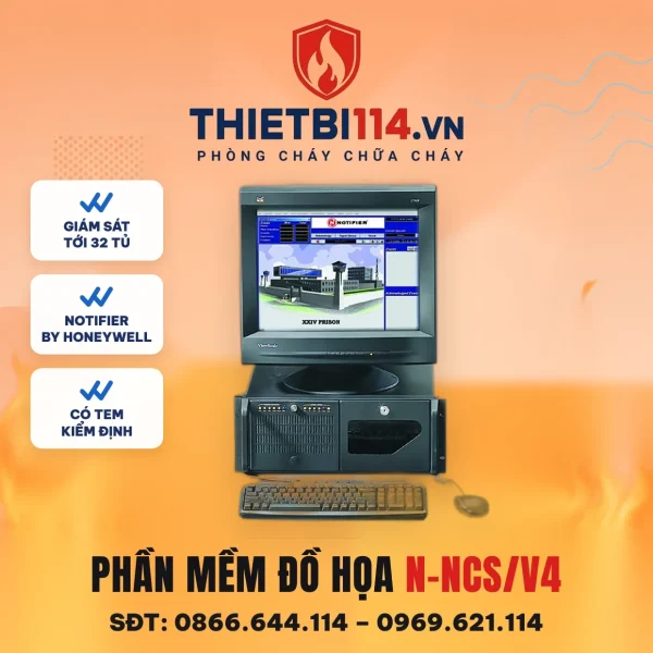 Phần mềm đồ họa giám sát N-NCS/V4 – ảnh Notifier