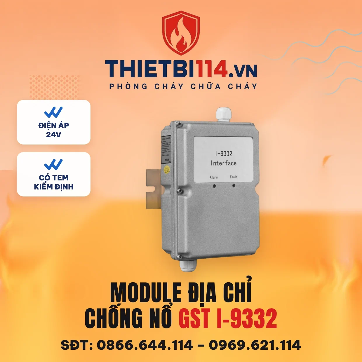Module giám sát chống nổ địa chỉ I-9332 - GST có kiểm định/lưu thông Module giám sát chống nổ địa chỉ I-9332 – ảnh sản phẩm