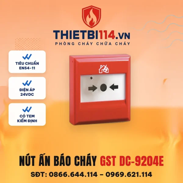 Nút nhấn khẩn loại thường DC-9204E – ảnh chính hãng GST