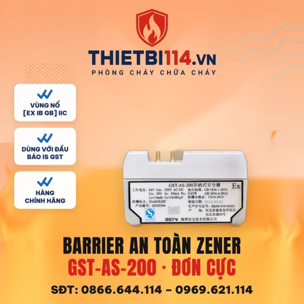 Thiết bị bảo vệ điện áp cho đầu dò chống nổ GST-AS-200 – ảnh chính hãng