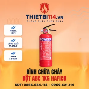 Bình chữa cháy bột ABC 1kg Hafico HFP1