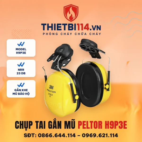 Chụp tai chống ồn gắn mũ 3M Peltor H9P3E
