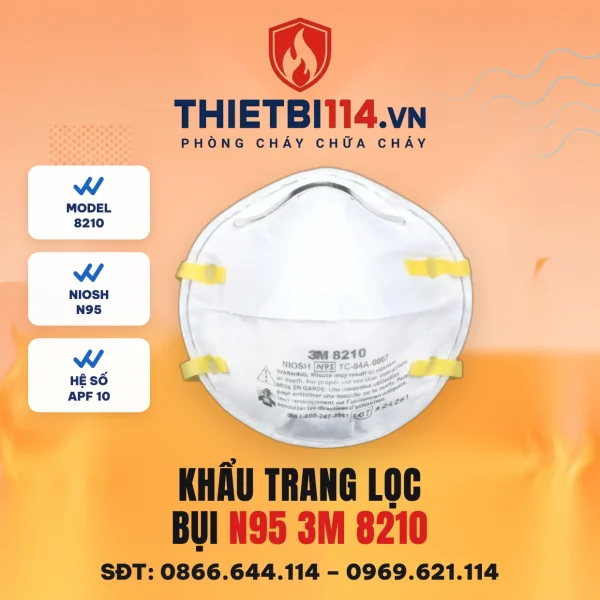 Khẩu trang lọc bụi N95 3M 8210