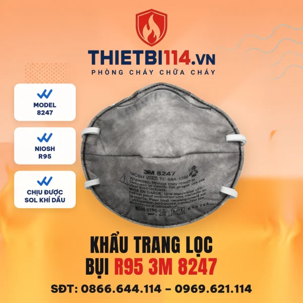 Khẩu trang lọc bụi R95 3M 8247