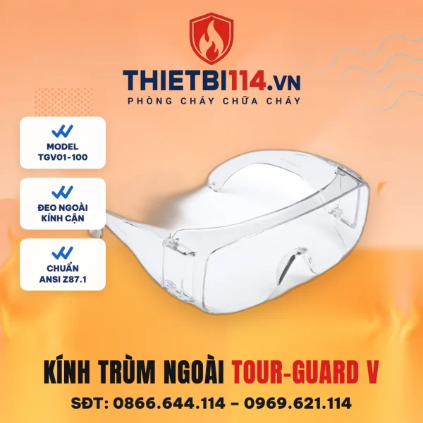 Kính bảo hộ trùm ngoài 3M Tour-Guard V
