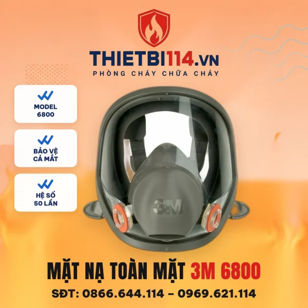 Mặt nạ phòng độc toàn mặt 3M 6800