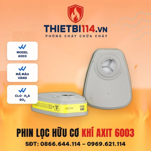 Phin lọc hơi hữu cơ và khí axit 3M 6003