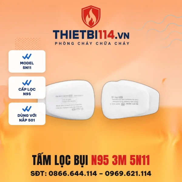 Tấm lọc bụi N95 3M 5N11