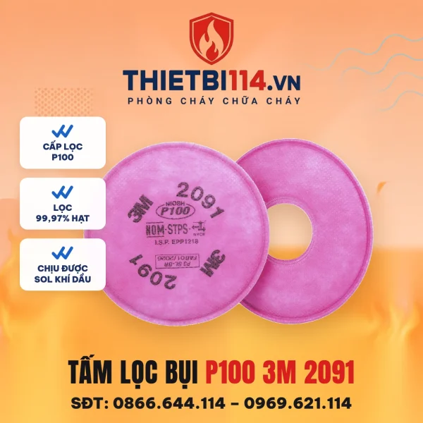 Tấm lọc bụi P100 3M 2091