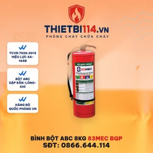 Bình bột ABC 8kg 83MEC Bộ Quốc Phòng