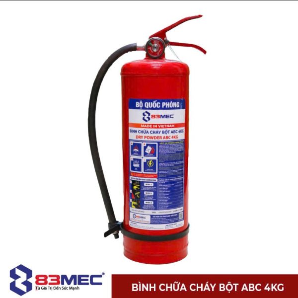 Bình chữa cháy bột ABC 4kg 83MEC Bộ Quốc Phòng, ảnh nhà sản xuất