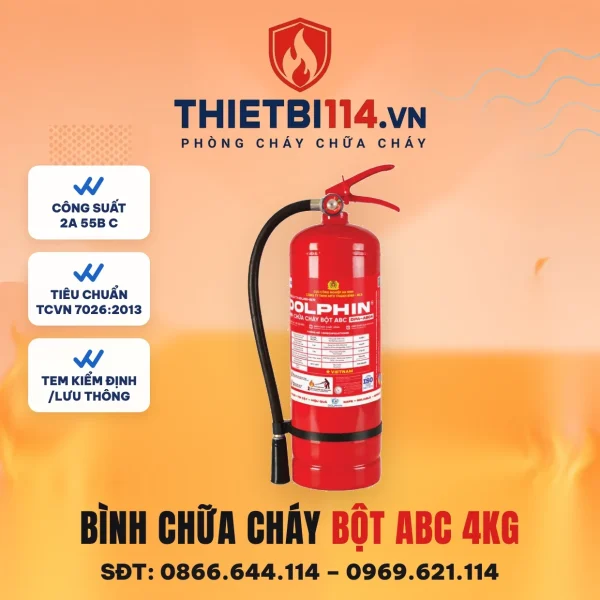 Bình chữa cháy bột ABC 4kg Dolphin DPA-ABC4 – ảnh bìa Thietbi114