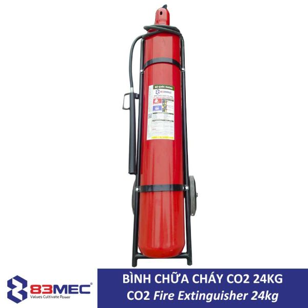 Bình chữa cháy khí CO2 24kg xe đẩy 83MEC MT24 Bộ Quốc Phòng, ảnh nhà sản xuất