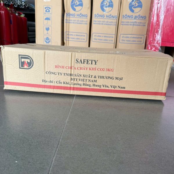Thùng bình chữa cháy Safety khí CO2 3kg tại kho Thietbi114