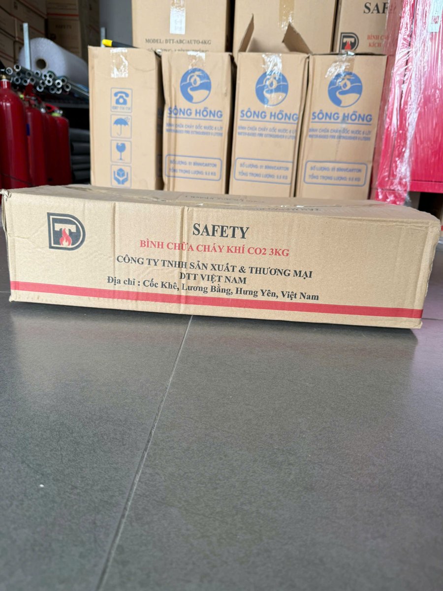 Thùng bình chữa cháy Safety khí CO2 3kg tại kho Thietbi114 Thùng bình chữa cháy Safety khí CO2 3kg tại kho Thietbi114