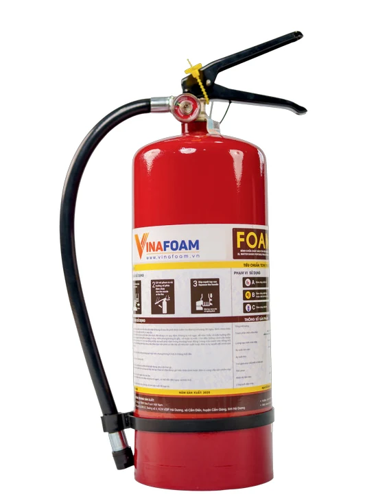 Bình gốc nước foam 3L VF3 - Vinafoam có kiểm định/lưu thông Bình chữa cháy foam VF3 Vinafoam – ảnh catalogue hãng 2026