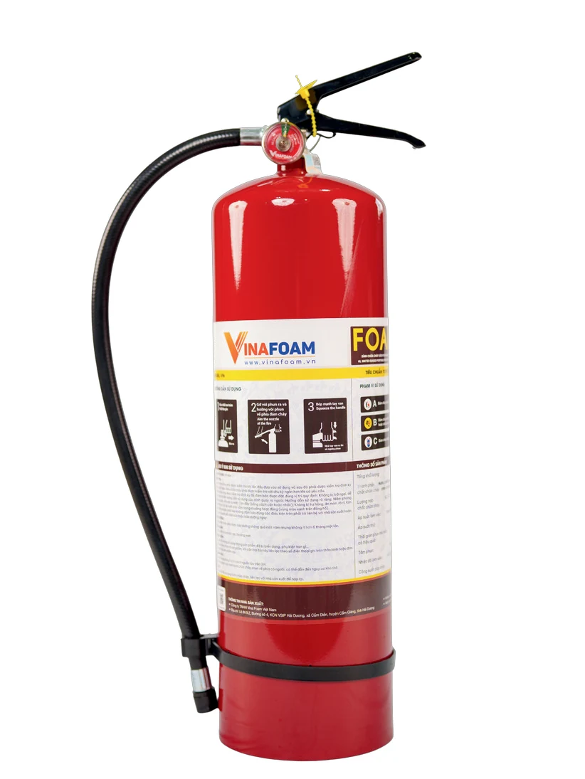 Bình gốc nước foam 6L VF6 - Vinafoam có kiểm định/lưu thông Bình chữa cháy foam VF6 Vinafoam – ảnh catalogue hãng 2026