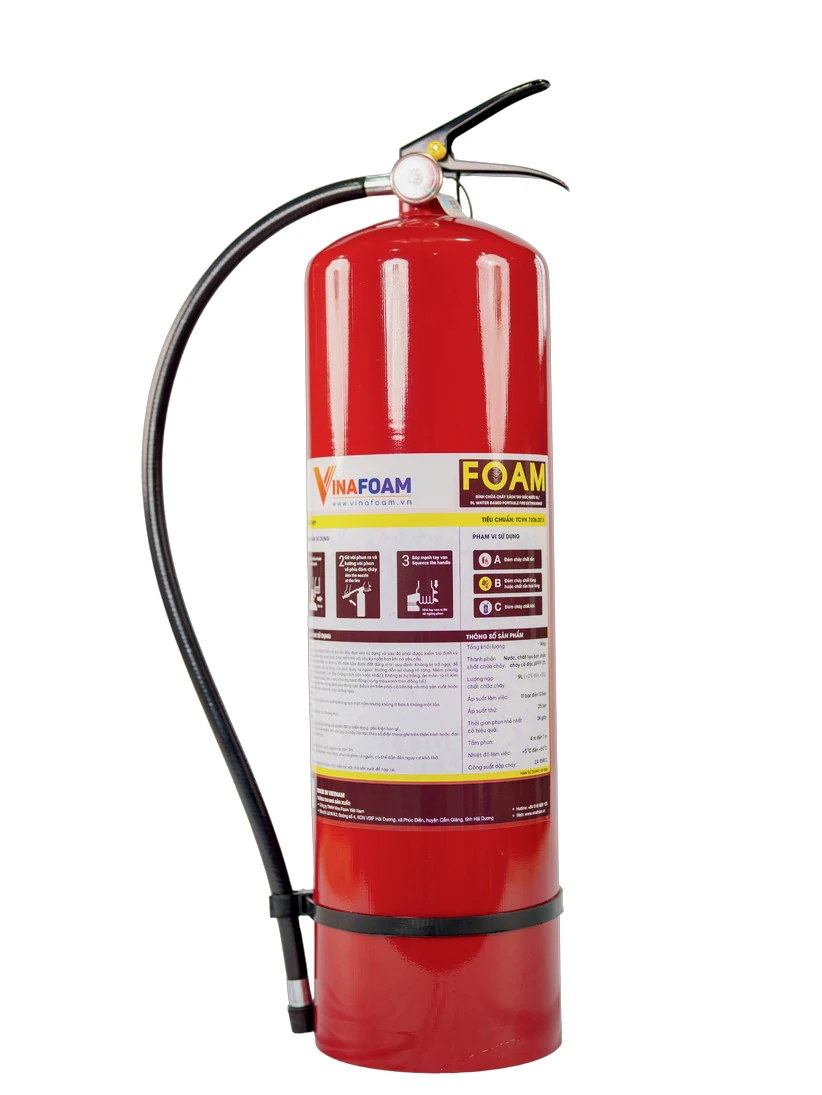 Bình gốc nước foam 9L VF9 - Vinafoam có kiểm định/lưu thông Bình chữa cháy foam VF9 Vinafoam – ảnh catalogue hãng 2026