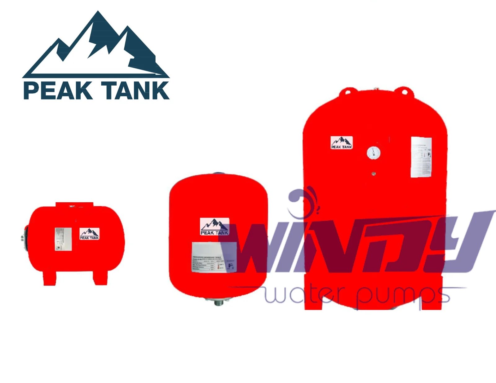 Bình tích áp Peak Tank PKT-100H-PW, ảnh nhà phân phối Windy Việt Nam