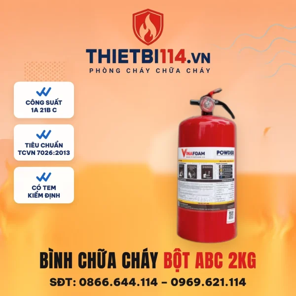 Bình bột ABC 2kg CMP2 – ảnh sản phẩm Vinafoam