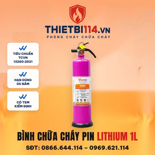 Bình gốc nước pin lithium 1L OR-1 – ảnh sản phẩm Vinafoam