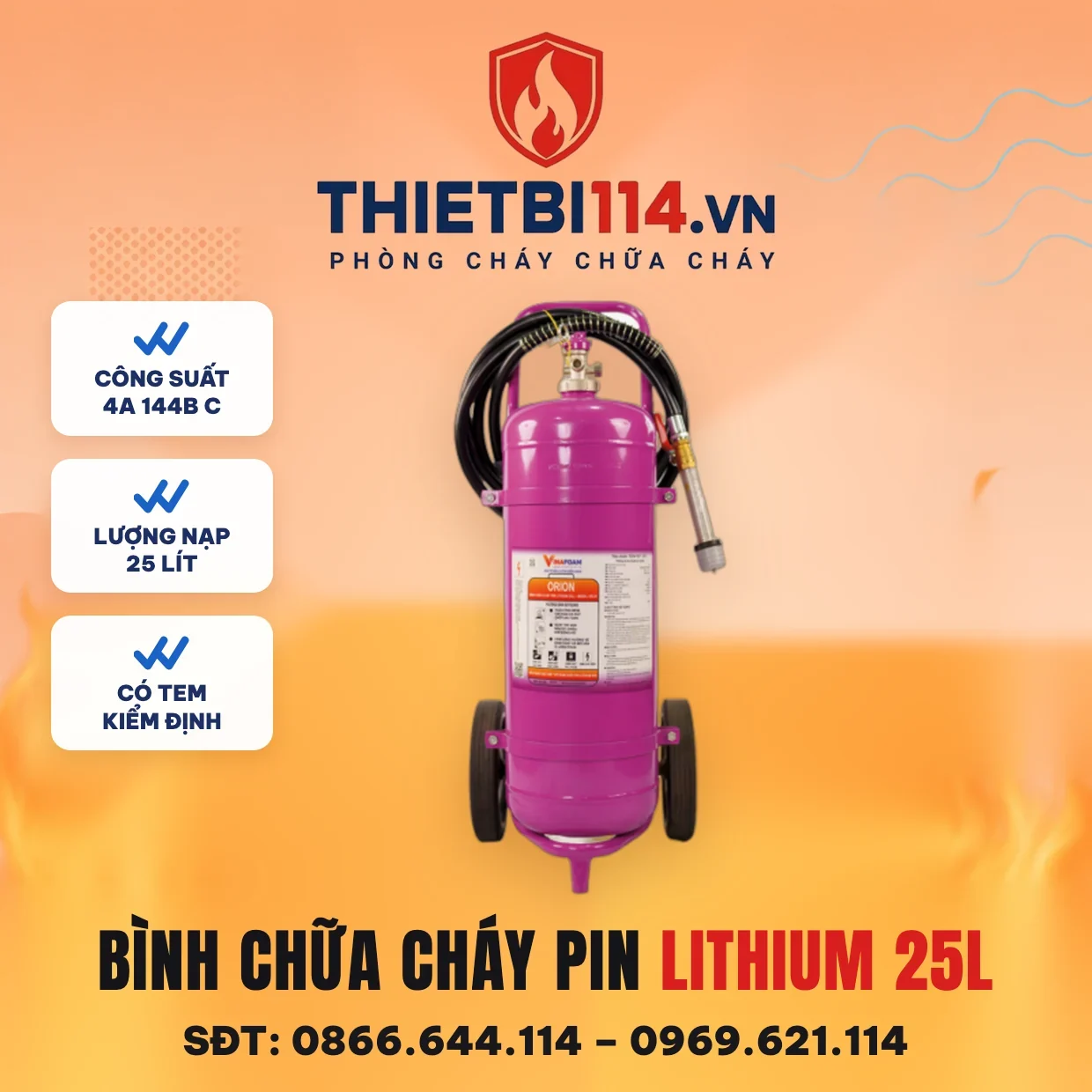 Bình gốc nước pin lithium 25L OR-25 Bình gốc nước pin lithium 25L OR-25 – ảnh sản phẩm Vinafoam