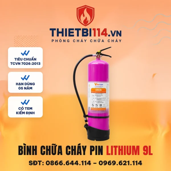 Bình gốc nước pin lithium 9L OR-9 – ảnh sản phẩm Vinafoam