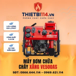 Máy bơm chữa cháy động cơ xăng VE500AS 8.6kW – ảnh chính hãng Tohatsu