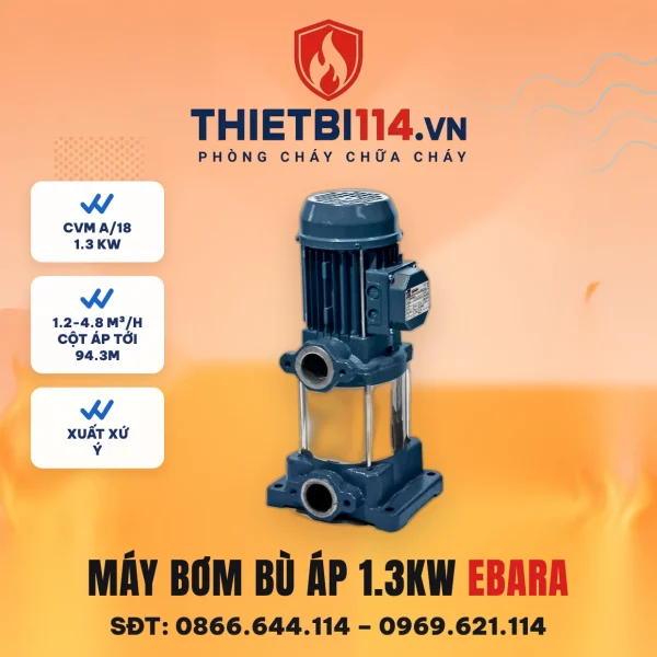 Máy bơm bù áp 1,3kW (CVM A/18) - Ebara – ảnh bìa thietbi114.vn