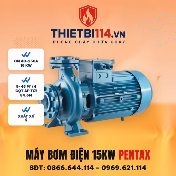 Máy bơm điện 15kW (CM 40-250A) - Pentax – ảnh bìa thietbi114.vn