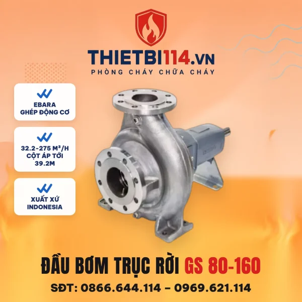 Đầu bơm trục rời (GS 80-160) - Ebara – ảnh bìa thietbi114.vn