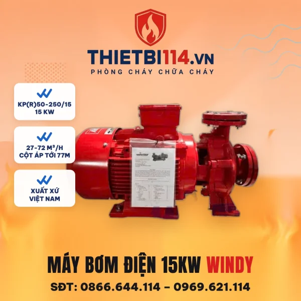 Máy bơm điện 15kW (KPR50-250/15) - Windy – ảnh bìa thietbi114.vn