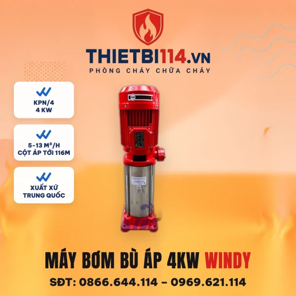 Máy bơm bù áp 4kW (KPN/4) - Windy – ảnh bìa thietbi114.vn