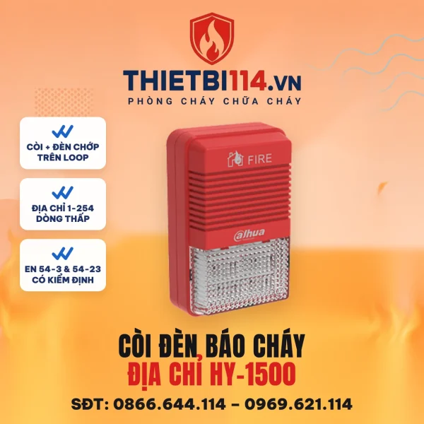 Còi đèn báo cháy Địa chỉ HY-1500