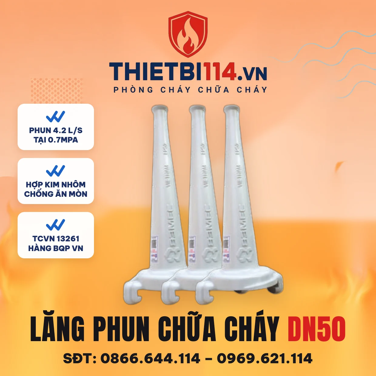 Lăng Phun Chữa Cháy Dn50 Lăng Phun Chữa Cháy Dn50