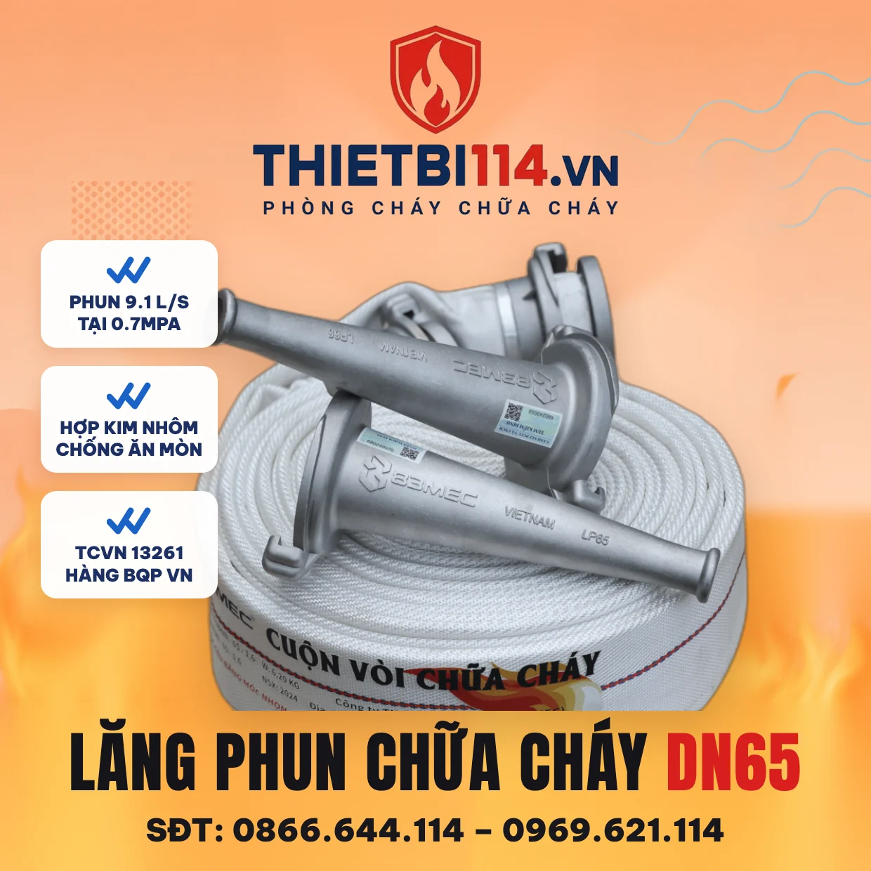 Lăng Phun Chữa Cháy Dn65 Lăng Phun Chữa Cháy Dn65