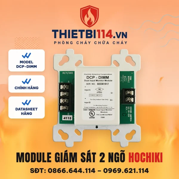 Module giám sát 2 ngõ vào DCP-DIMM Hochiki