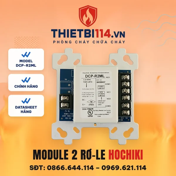 Module điều khiển 2 rơ-le DCP-R2ML Hochiki