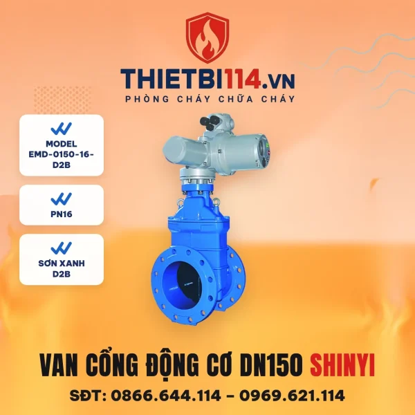 Van cổng động cơ điện EMD-0150-16-D2B ShinYi