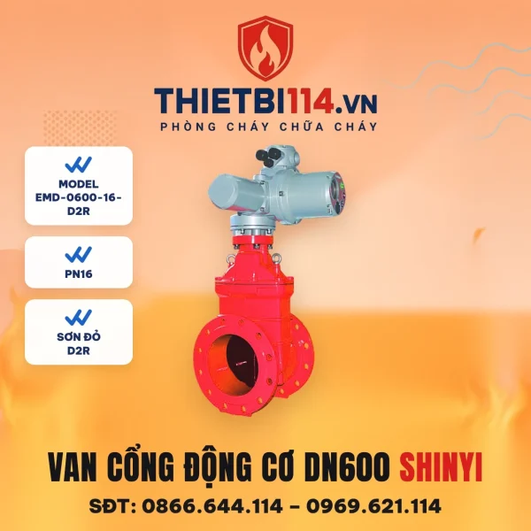 Van cổng động cơ điện EMD-0600-16-D2R ShinYi